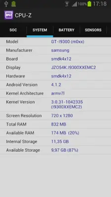 CPU-Z android App screenshot 9