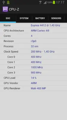 CPU-Z android App screenshot 10