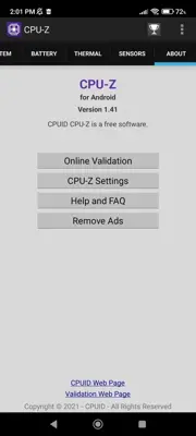 CPU-Z android App screenshot 6